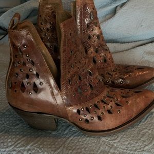 Ariat studded ankle boots